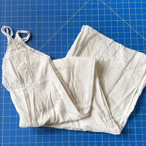 The Handloom Los Angeles White 100% Cotton Jumpsuit Like New